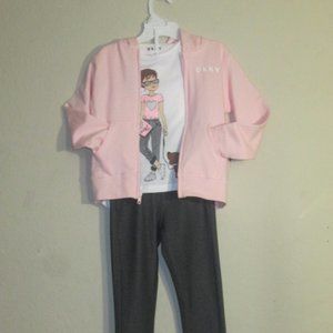 Girls Dkny 3 piece set, size 4